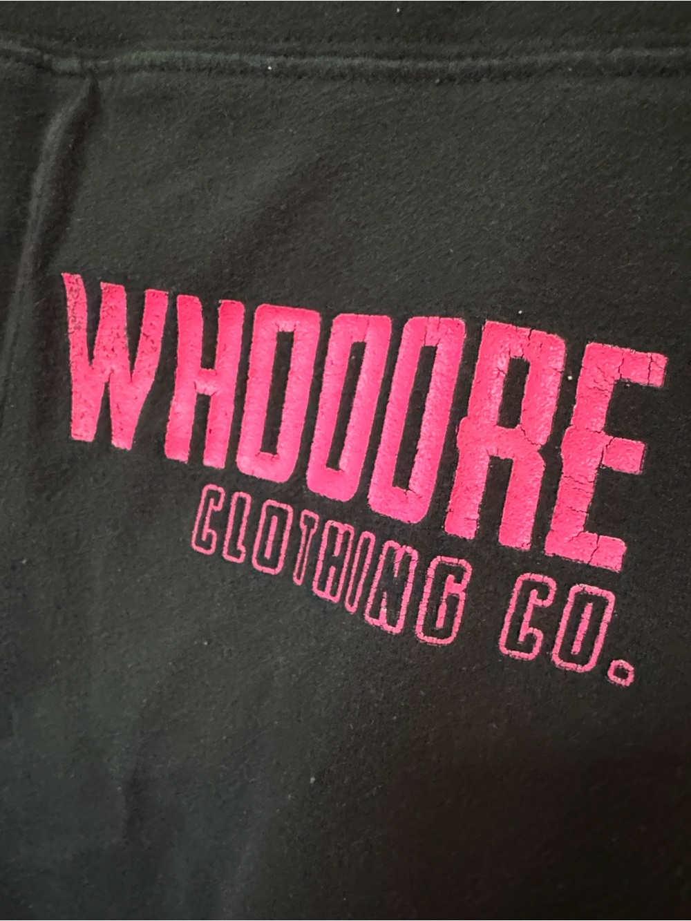 Dirty Whooore Black yoga pants with Pink Logo - Picture 3 of 9